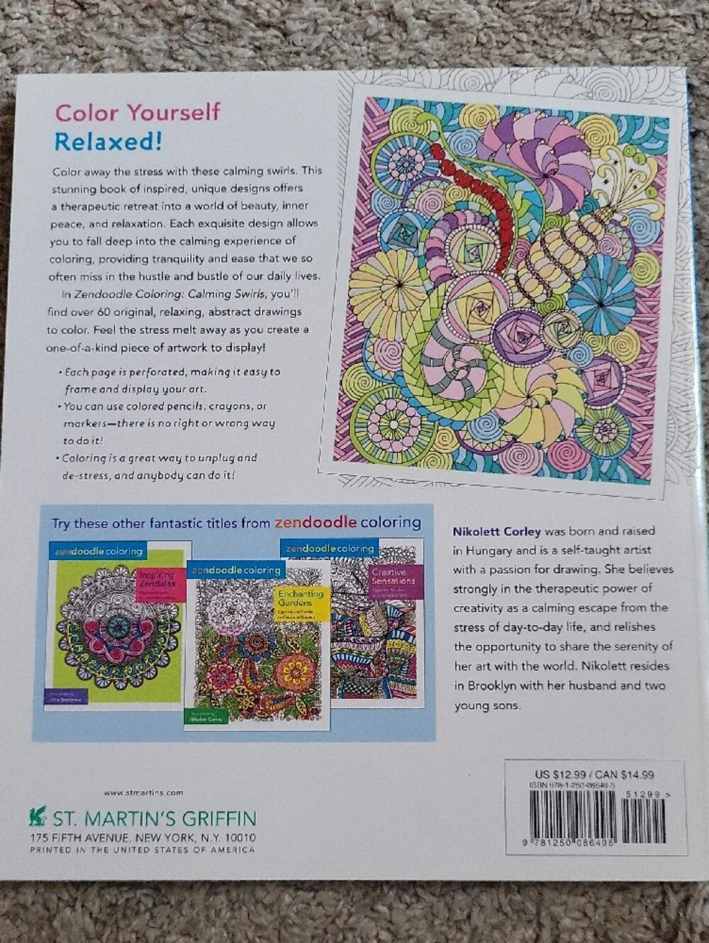 Zendoodle Coloring Book Set — Calming Swirls & Creative Sensations